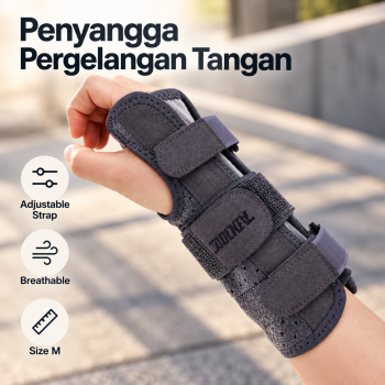 AOLIKES Penyangga Pergelangan Tangan Wrist Brace Supporter Size M - Gray