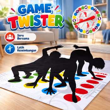 Gambar produk Twister Body Game Permainan Keluarga dan Anak dengan Roulett - S180156