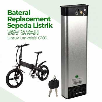 Baterai Replacement Sepeda Listrik 36V 8.7AH for Lankeleisi G100 - White