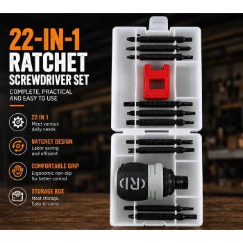 Stub Set Obeng Multifungsi Chrome Vanadium Steel Set Screwdriver - 26100