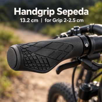LOOM Handgrip Sepeda Universal Tutup Setang Anti Skid Handlebar - Black