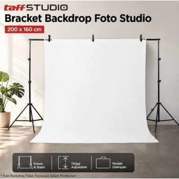 Gambar produk TaffSTUDIO Bracket Stand Backdrop Foto Studio 200x160cm - DD-110