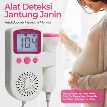 Gambar produk TaffOmicron Alat Deteksi Jantung Janin Fetal Doppler Heartrate Monitor - JSL-T501U