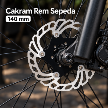 ZTOT Cakram Rem Sepeda Rotor Bicycle Floating Disc Brake MTB 140mm - Black/Silver