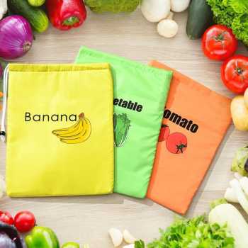 YU Kantong Pendingin Makanan Cooler Thermal Insulated Bag Travel 3 PCS - Mix Color