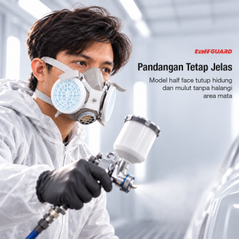 Gambar produk TaffGUARD Masker Gas Respirator Half Face with Activated Carbon Filter - 8006 - 2