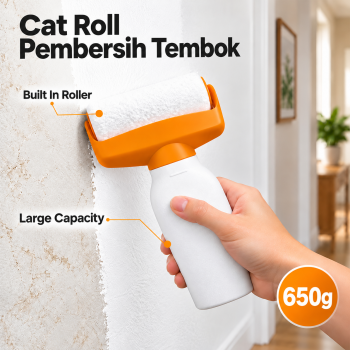 Pincel Cat Roll Pembersih Tembok Paint Roller Repaint Wall 650g - Orange