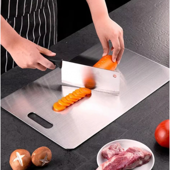 Gambar produk WONDER Alas Potong Talenan Multifungsi Cutting Board Stainless Steel 33x23.5cm - W02