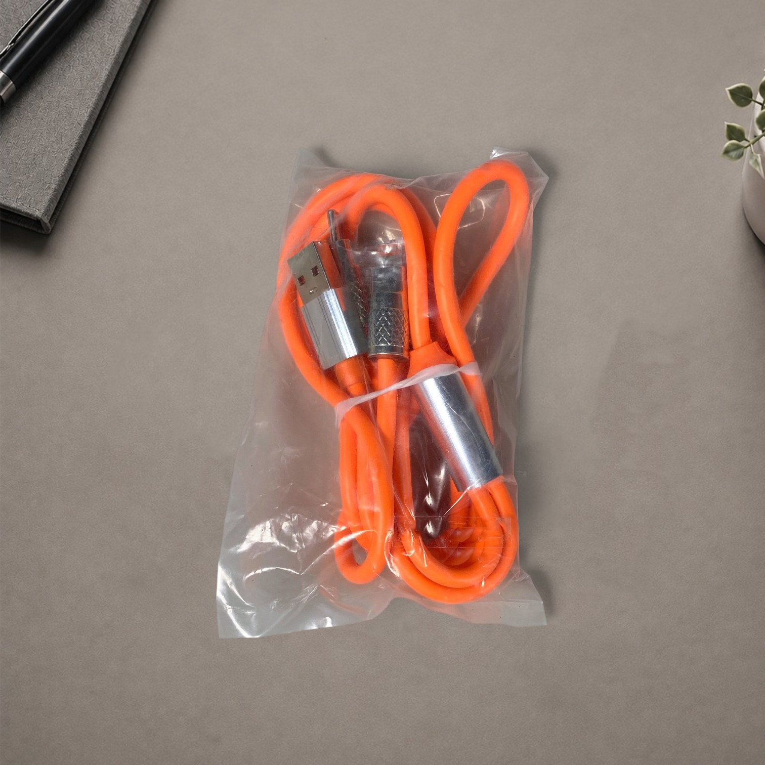 Gambar produk Kabel Charger 3in1 Lightning Micro USB Type C 120W 6A 1.1M - D8 - Kemasan