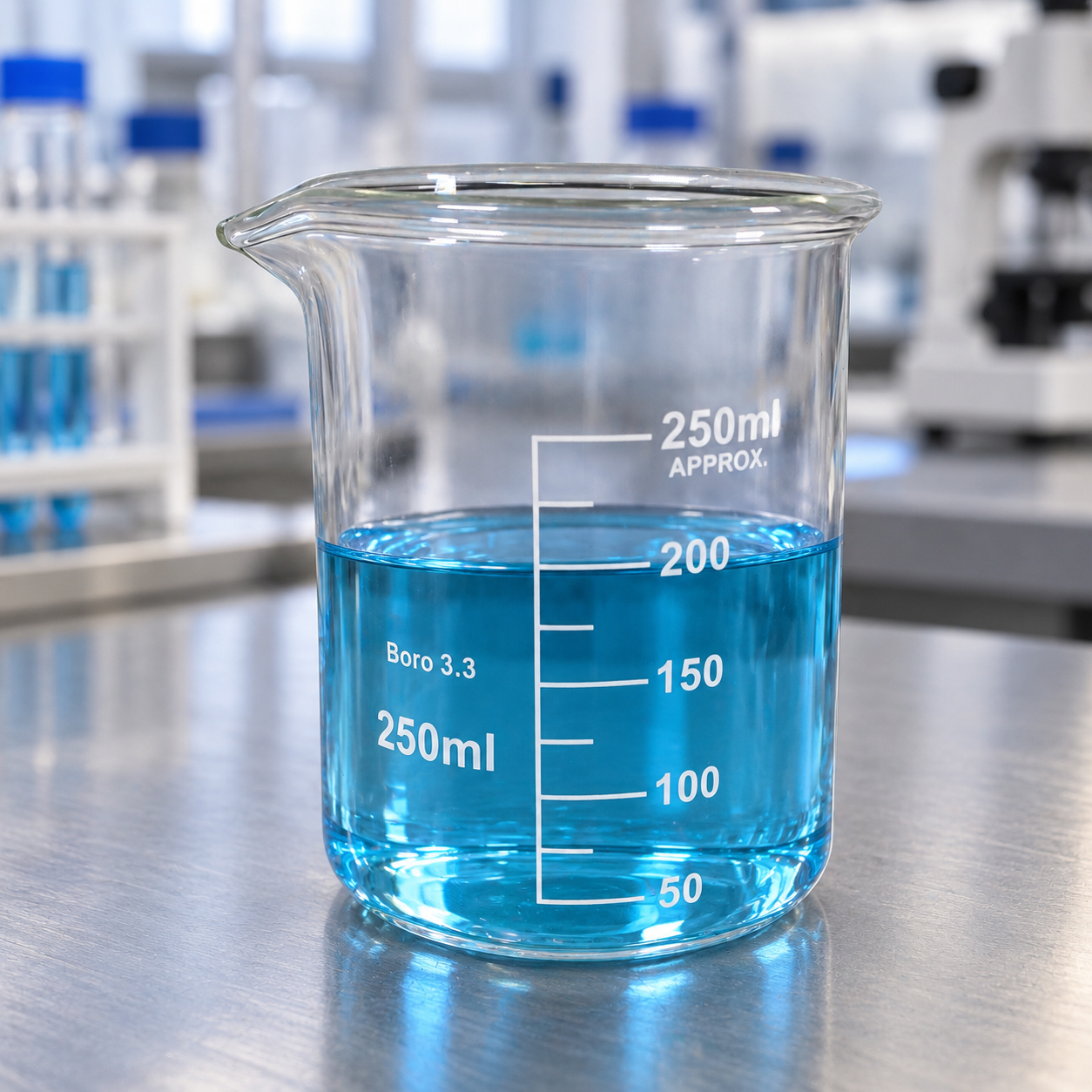Gambar produk VYROX One Two Cups Gelas Ukur Lab Kimia Multifungsi Borosilicate Glass 250ml - BG17 - 1