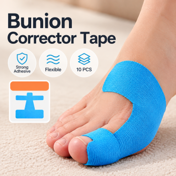 JIANU Plester Korektor Pelurus Jempol Kaki Hallux Valgus Bunion 10 PCS - Blue