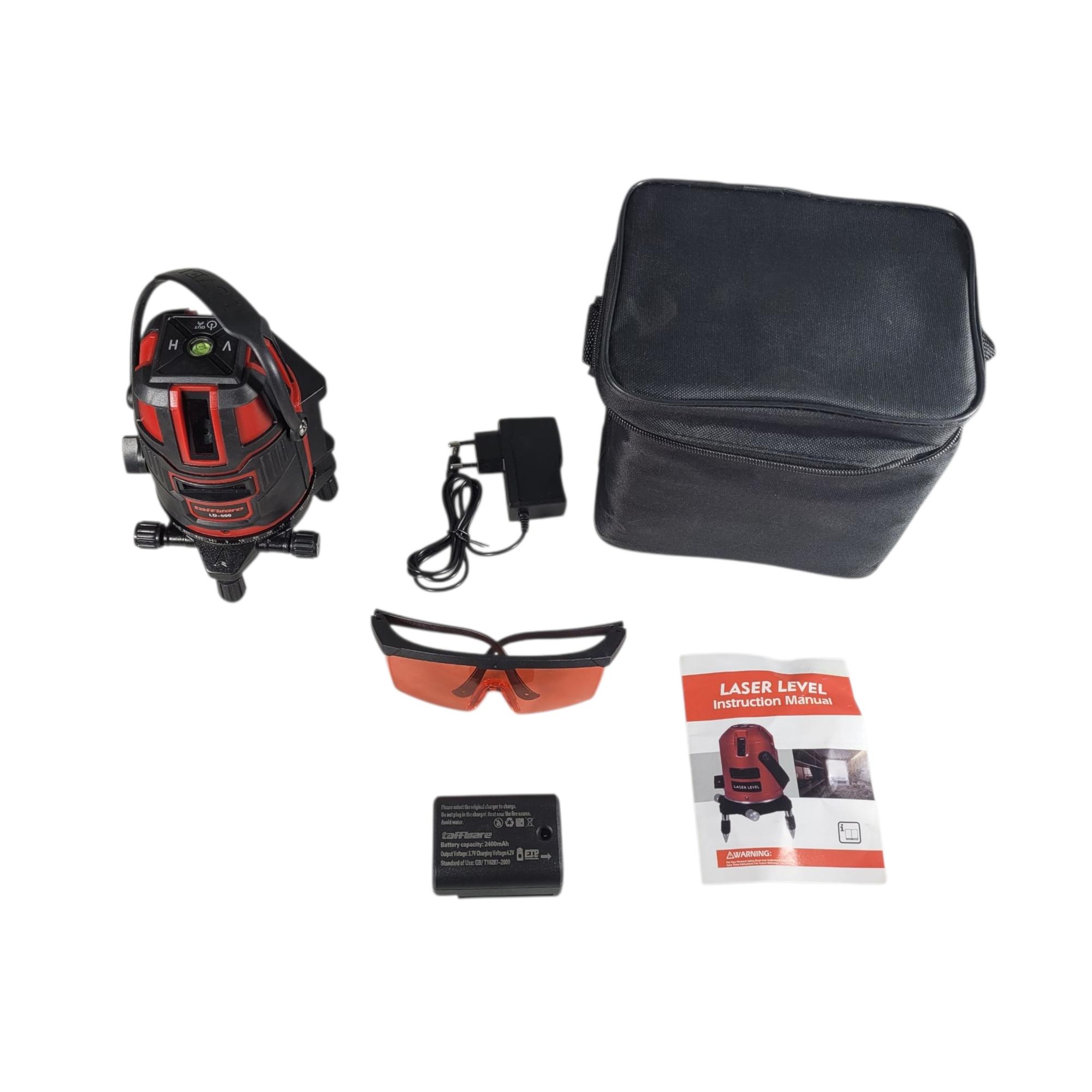 Gambar produk Taffware Mesin Self Leveling 5 Line Laser Red Beam Infrared 4D - LD-500 - 5