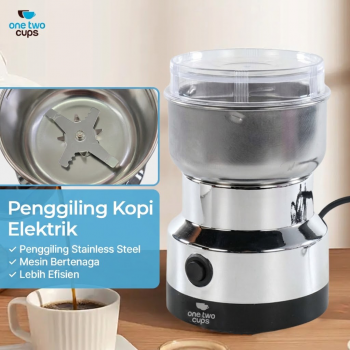 Gambar produk One Two Cups Nima Alat Penggiling Kopi Elektrik Bumbu Coffee Grinder - NM-8300