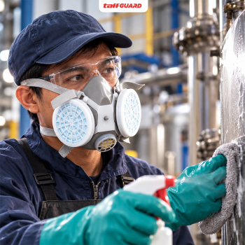 Gambar produk TaffGUARD Masker Gas Respirator Half Face with Activated Carbon Filter - 8006 - 7