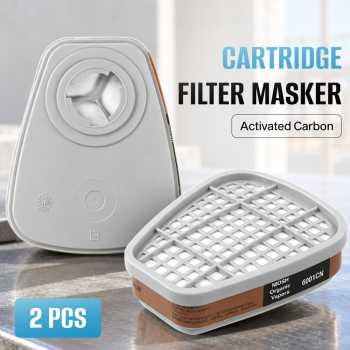 Gambar produk SAFURANCE NIOSH Cartridge Filter Masker Gas Respirator Organik 2 PCS - 6001CN