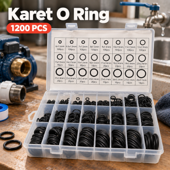 HELTIC Karet O Ring Rubber Universal Seal Gasket Tightening 1200 PCS - E440