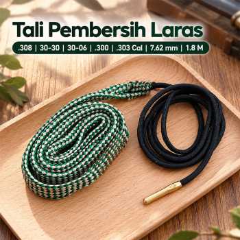 CAIHI Tali Pembersih Laras Senapan Bore Snake .308, .303 Cal 7.62mm - Green