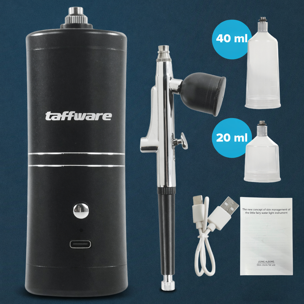 Gambar produk Taffware Air Compressor Airbrush Painting Art Spray Gun 0.3mm 7ml - ARP150 - 7