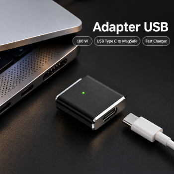 WITR Adapter USB Type C to MagSafe 3 PD Fast Charger MacBook 2021 100W - Black