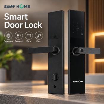 TaffHOME Smart Door Lock Fingerprint Password Card Alarm - H01-B30