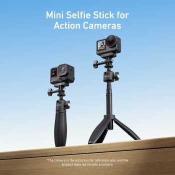 TELESIN Tripod Mini Kamera Aksi Tongsis Monopod Magnetic Mount 46cm - S1-MNP-16