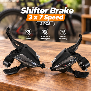 Gambar produk TaffSPORT Marvolt Shifter Brake Operan Gigi Sepeda 3x7 Speed 2 PCS - EF500-7