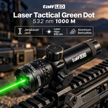 Gambar produk TaffLED Laser Tactical Green Dot Scope Mount Baterai Charger - JG-1