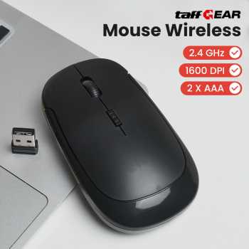 Gambar produk TaffGEAR Mouse Wireless Optical 2.4GHz Slim Ergonomic 4 Key 1600DPI - Y810