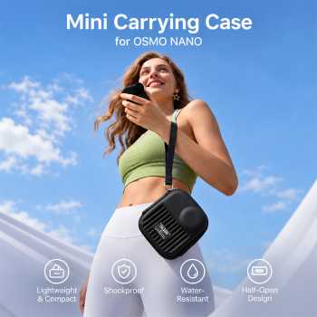 TELESIN Tas Kamera Aksi Mini for DJI Osmo Nano Storage Waterproof - S6-PRC-31BK-TDJ