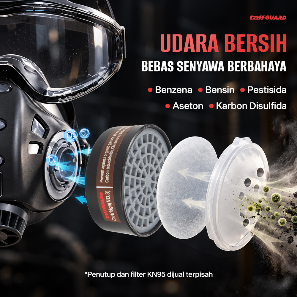 Gambar produk TaffGUARD Cartridge Filter Masker Gas Respirator Activated Carbon - SF05 - 2