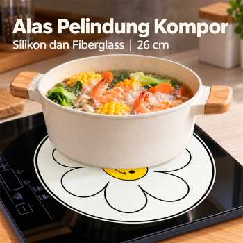 Mien Alas Pelindung Kompor Induksi Induction Cooker Insulation Pad - White