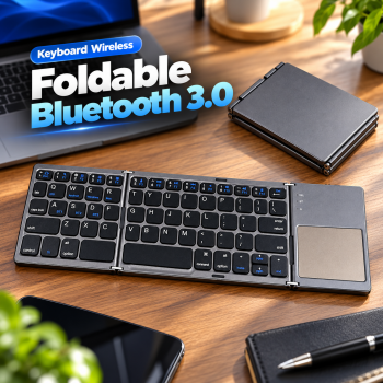 Gambar produk Optimuz Keyboard Wireless Foldable Bluetooth 3.0 Touchpad - B033