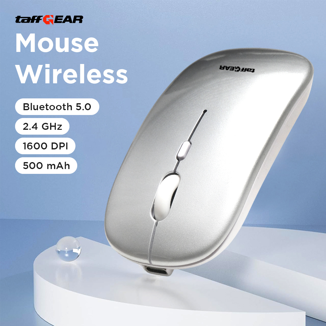 Gambar produk TaffGEAR Mouse Wireless Bluetooth Optical 2.4GHz Silent Click 1600DPI - M8120G - Utama
