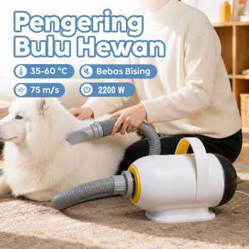 BRUN Pengering Bulu Kucing Anjing Pet Grooming Hair Dryer 2200W - CL-DP
