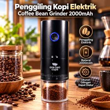 One Two Cups Penggiling Kopi Elektrik Coffee Bean Grinder 2000mAh - HB-995