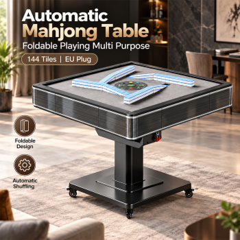 HAPPY HOME Meja Mahjong Otomatis Foldable UV Steril Premium 144 Tiles - EM-11