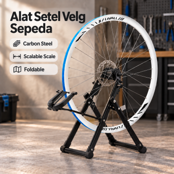 TOOPRE Alat Setel Velg Sepeda Wheel Truing Stand Center Foldable - Black