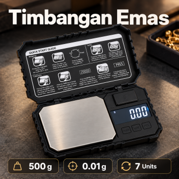 Goeland Timbangan Emas Digital Mini 7 Units 0.01g 500g - BH-07
