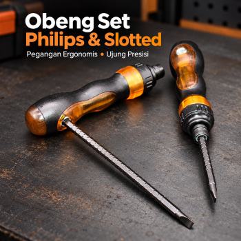 Gambar produk Kseibi Obeng Set Reparasi Philips dan Slotted 2in1 - 1536