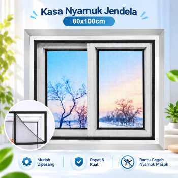 TaffHOME Kasa Nyamuk Jaring Jendela DIY Mosquito Net Mesh Velcro - AW20