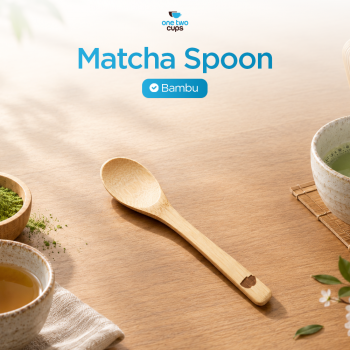 One Two Cups Sendok Teh Jepang Matcha Chashaku Tool Bamboo Honey Spoon - T20
