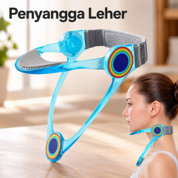 RECO Penyangga Leher Anti Down Adjustable Neck Brace Posture Corrector - Blue