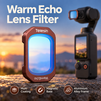 TELESIN Lens Camera Filter Warm Echo DJI Osmo Pocket 3/4 - S5-FLT-93-TDJ