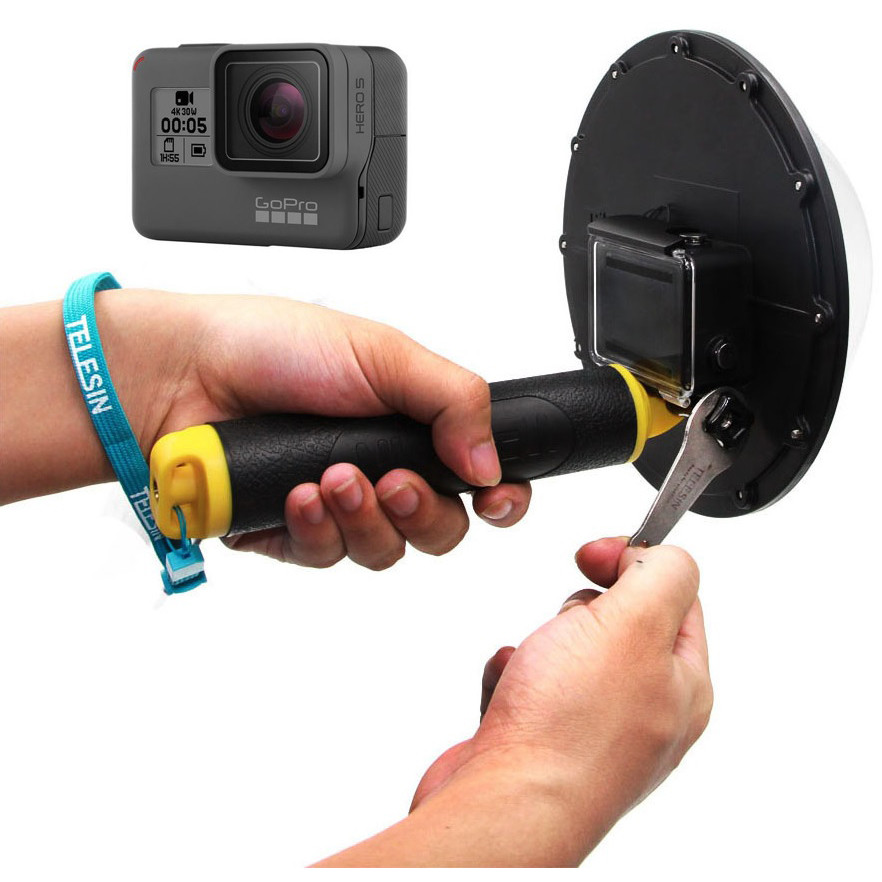 Telesin Dome Port Underwater 6 Inch Acrylic Base for GoPro Hero 5/6/7 Gambar produk Telesin Dome Port Underwater 6 Inch Acrylic Base for GoPro Hero 5/6/7