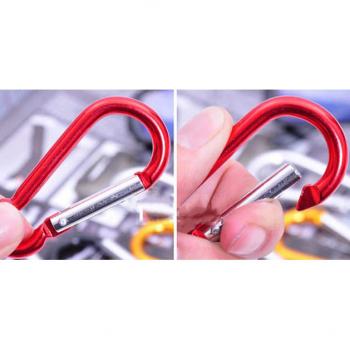 Gambar produk Karabiner Aluminium Alloy Quick Release Carabiner Bentuk Gourd 100mm 25kg - CBNR99