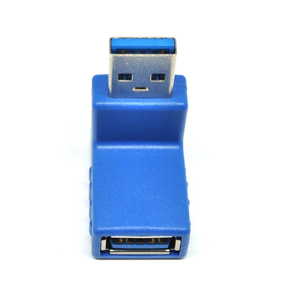 Robotsky Konverter L Shape USB 3.0 Type A Male ke A Female - RB57 - Blue