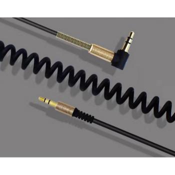 Gambar produk Kabel AUX Jack 3.5mm HiFi Spring Type L 1.5M - 161218