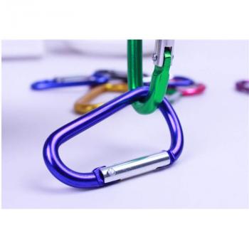 Gambar produk D-Type Carabiner Buckle Hanging Aluminium 78 mm 10 KG - CC1