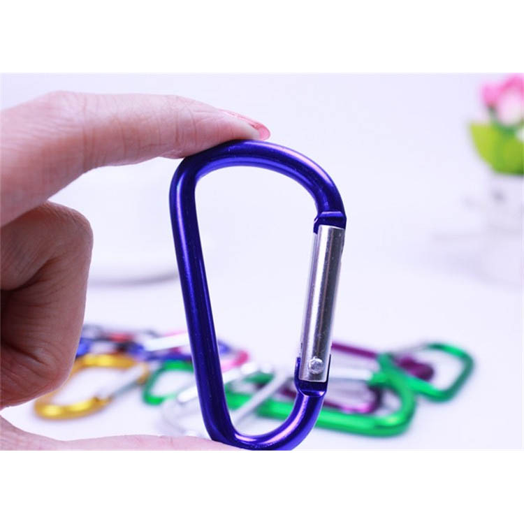 Gambar produk D-Type Carabiner Buckle Hanging Aluminium 78 mm 10 KG - CC1