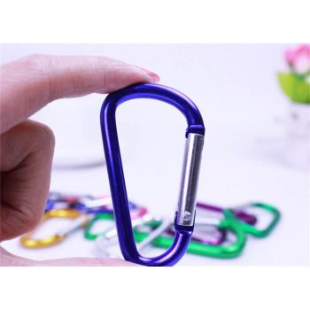 Gambar produk D-Type Carabiner Buckle Hanging Aluminium 78 mm 10 KG - CC1
